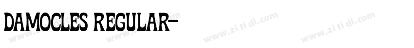 DAMOCLES Regular字体转换 DAMOCLES Regular字体转换